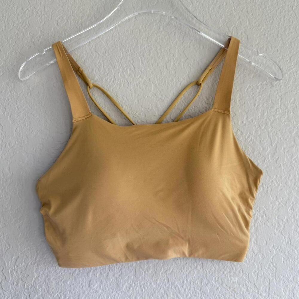 NIKE butter yellow sports bra